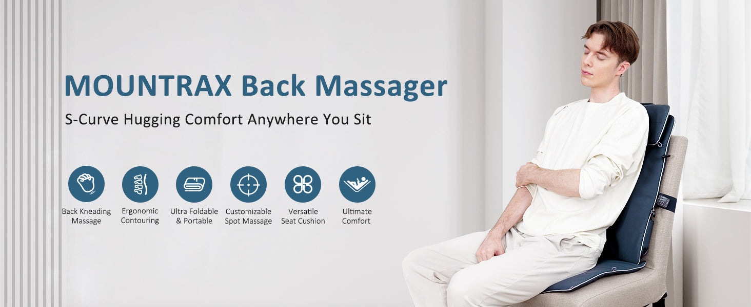 Unwind Anywhere with Mountrax New Arrivals -- Back Massage Cushion Pad