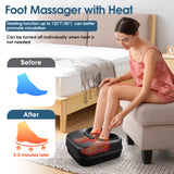 MOUNTRAX Shiatsu Foot Massager with Heat, Gift Ideas for Mom Dad Women Men, Deep Kneading Foot Massager for Plantar Fasciitis, Improve Circulation and Pain Relief